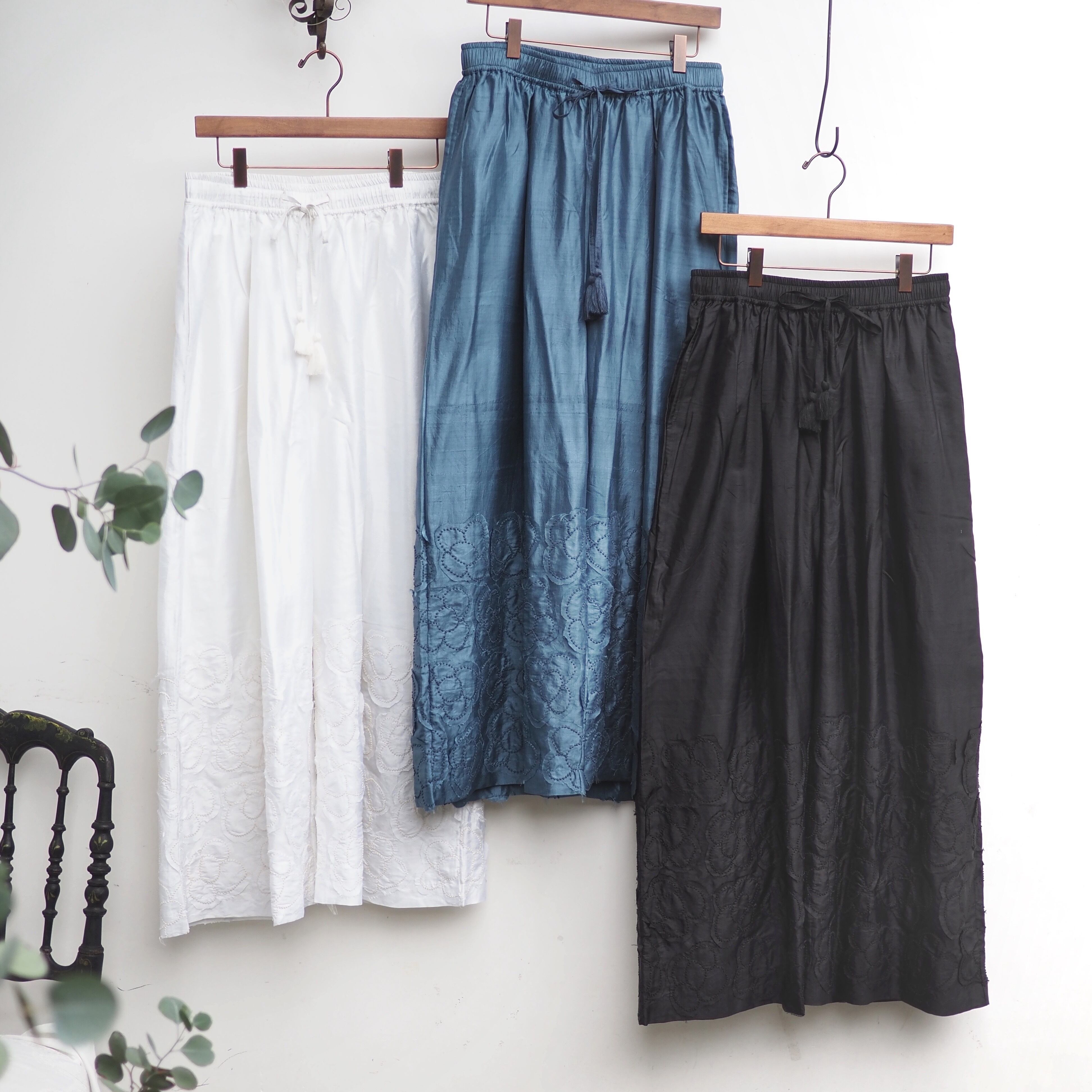 BUNON/Kahdi Silk flower pants