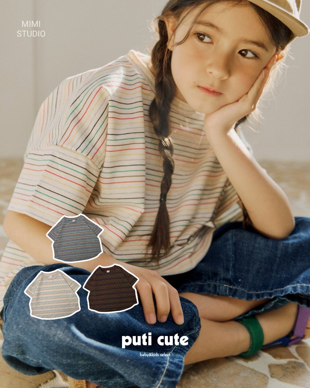 90-140 ꒰ 予約 ꒱ Rainbow T / By mimi ⸝⋆