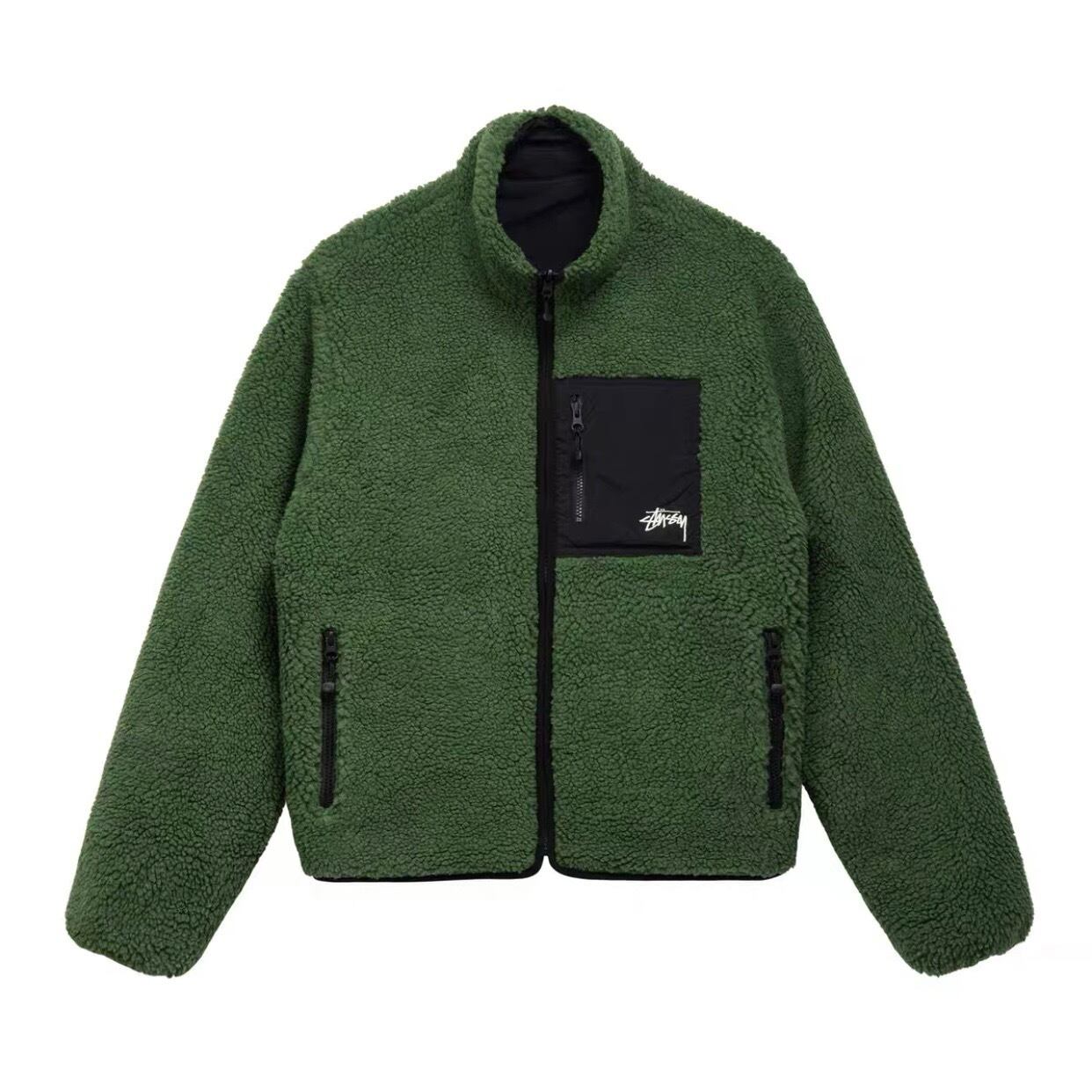 Stussy ステューシー シェルパ ジャケット オリーブ フリース ナイロン リバーシブル ジャケット STUSSY SHERPA JACKET |  DK大黒通販店 powered by BASE