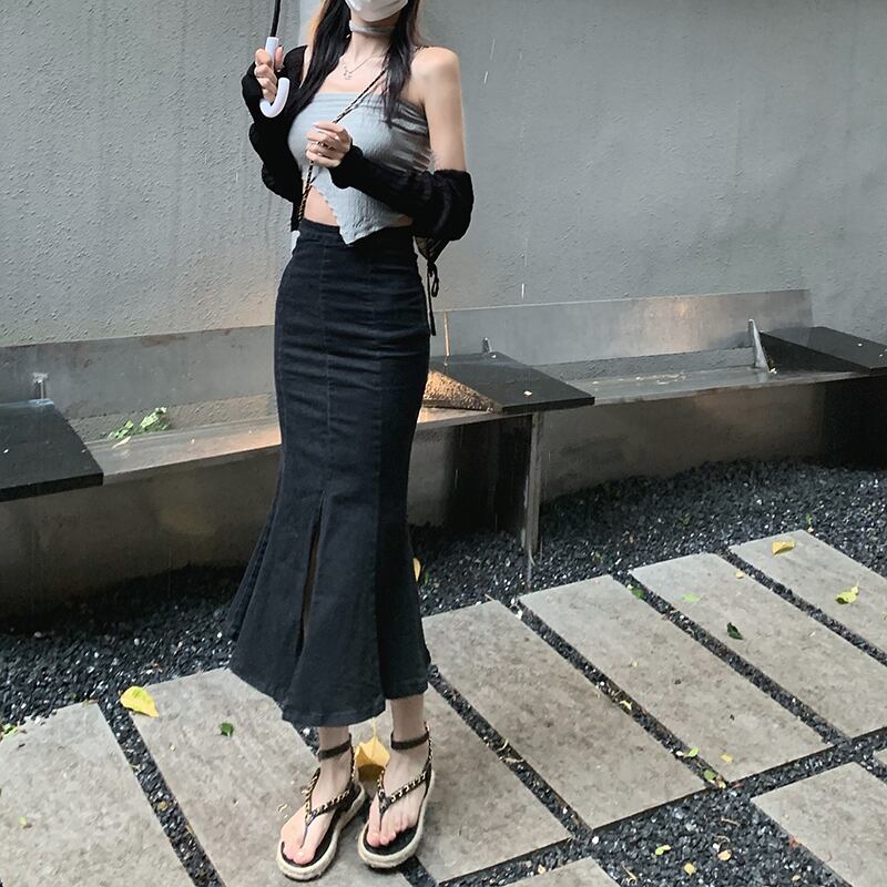 ウェストスリムスカート サマーレディース 夏物 モンロー29038187609