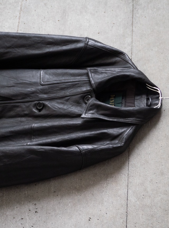 "DANIER" 1990s Leather car coat