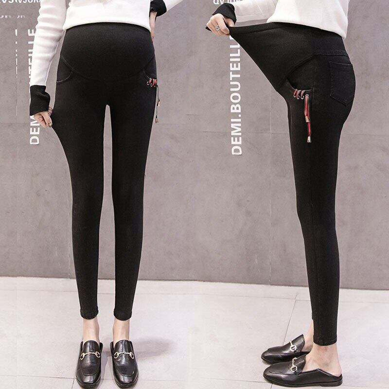 【新作】【送料無料】 スキニーマタニティジーンズ妊娠中の女性の服妊娠ストレッチプロップベリージーンズズボン鉛筆パンツ弾性ウエストレギンス エラスティック 伸縮 AL expec345781554882