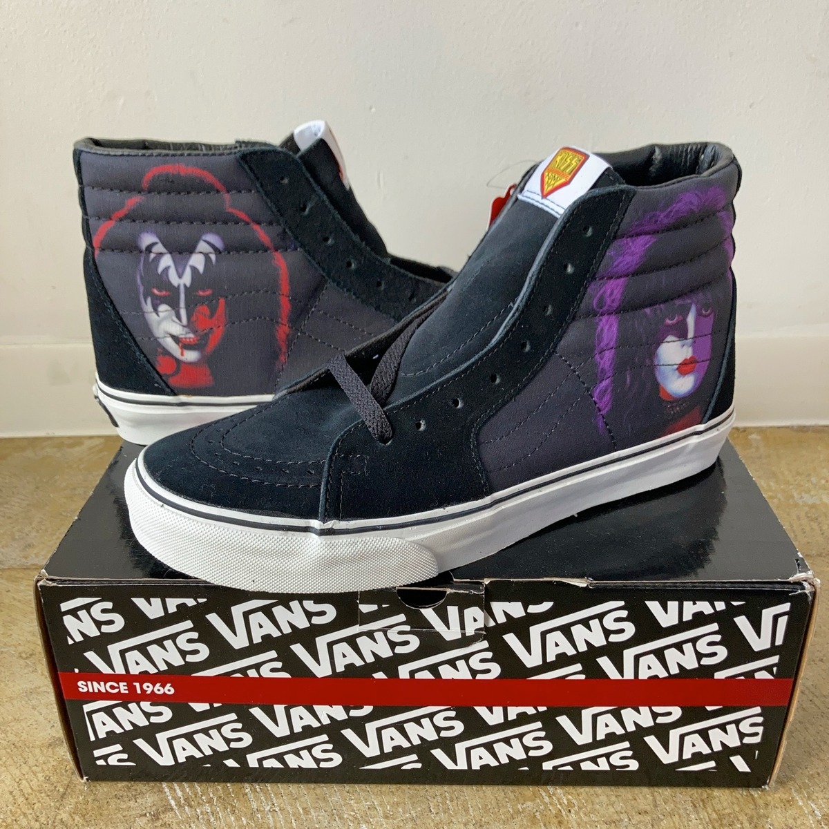 2008年 海外版 VANS × KISS SK8 HI スニーカー 26.5cm デッドストック【0423A72】 【公式】Thrift