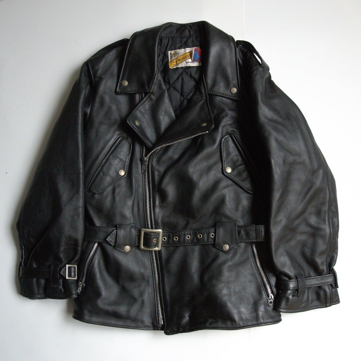 美品/希少モデル】SCHOTT【627/ロング ダブルライダースジャケット】40