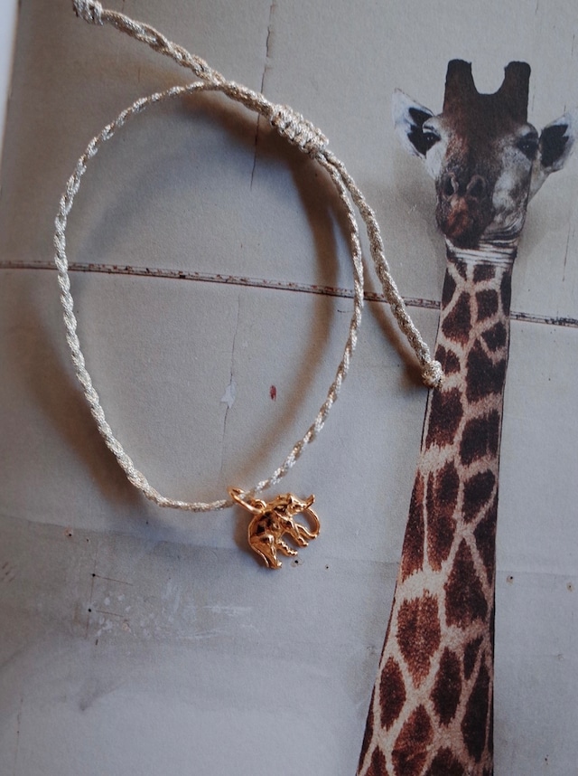 【HERMINA ATHENS】TINY ELEPHANT METTALLIC BRACELET