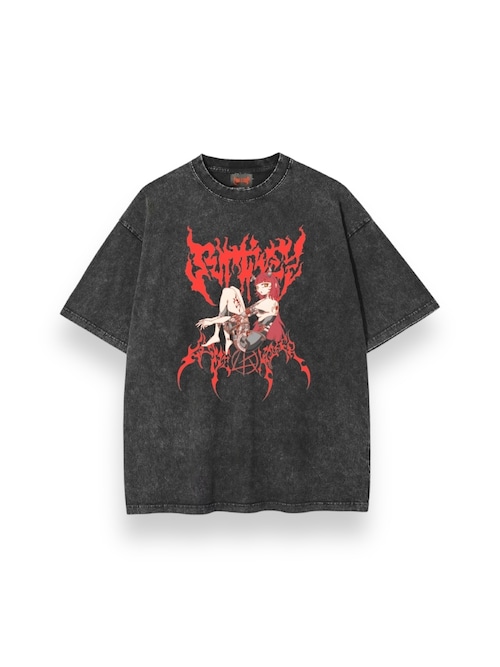 【LOVE KILLER】Red humanoid Graphic logo T-shirt by ruptivey