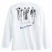 オリジナル長袖Tシャツ「アダム」バックプリント White【受注】