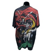 【LIQUID BLUE】リキッド・ブルー "DRAGON & KNIGHT" 90's Vintage Tシャツ