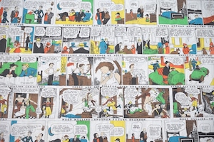 288 USヴィンテージシーツ 60s 新聞漫画 コミックストリップ Gasoline Alley Frank King Terry And The Pirates Milton Caniff Little Orphan Annie Harold Gray Moon Mullins Frank Willard Bed Sheets