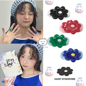 ★LE SSERAFIM ウンチェ 着用！！【DAISY SYNDROME】TOY RING - 4COLOR