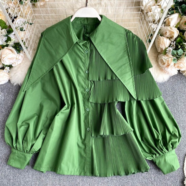 Asymmetry Design Blouse【00419】