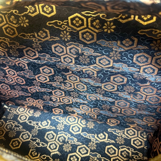 TIGER 刺繍 × 西陣織 × 和紙畳 バンブーバッグ