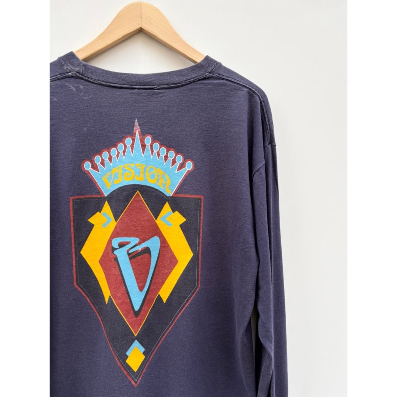 80〜90s VISION STREET WEAR L/S Tee MADE IN USA  Size L