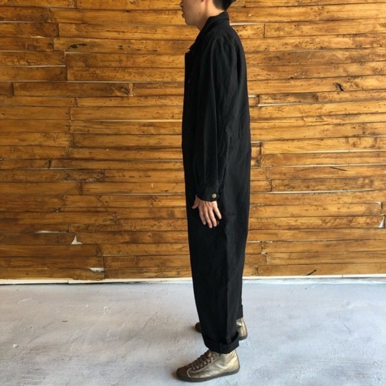 Topanga Men's オーバーサイズジャンプスーツ ブラック