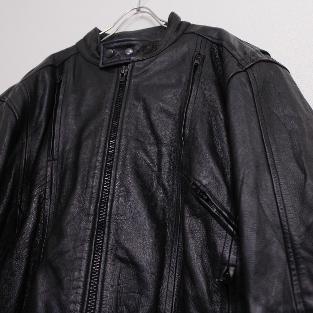 Caka act2】Special Zip Design Vintage Leather Jacket | Caka(カカ 