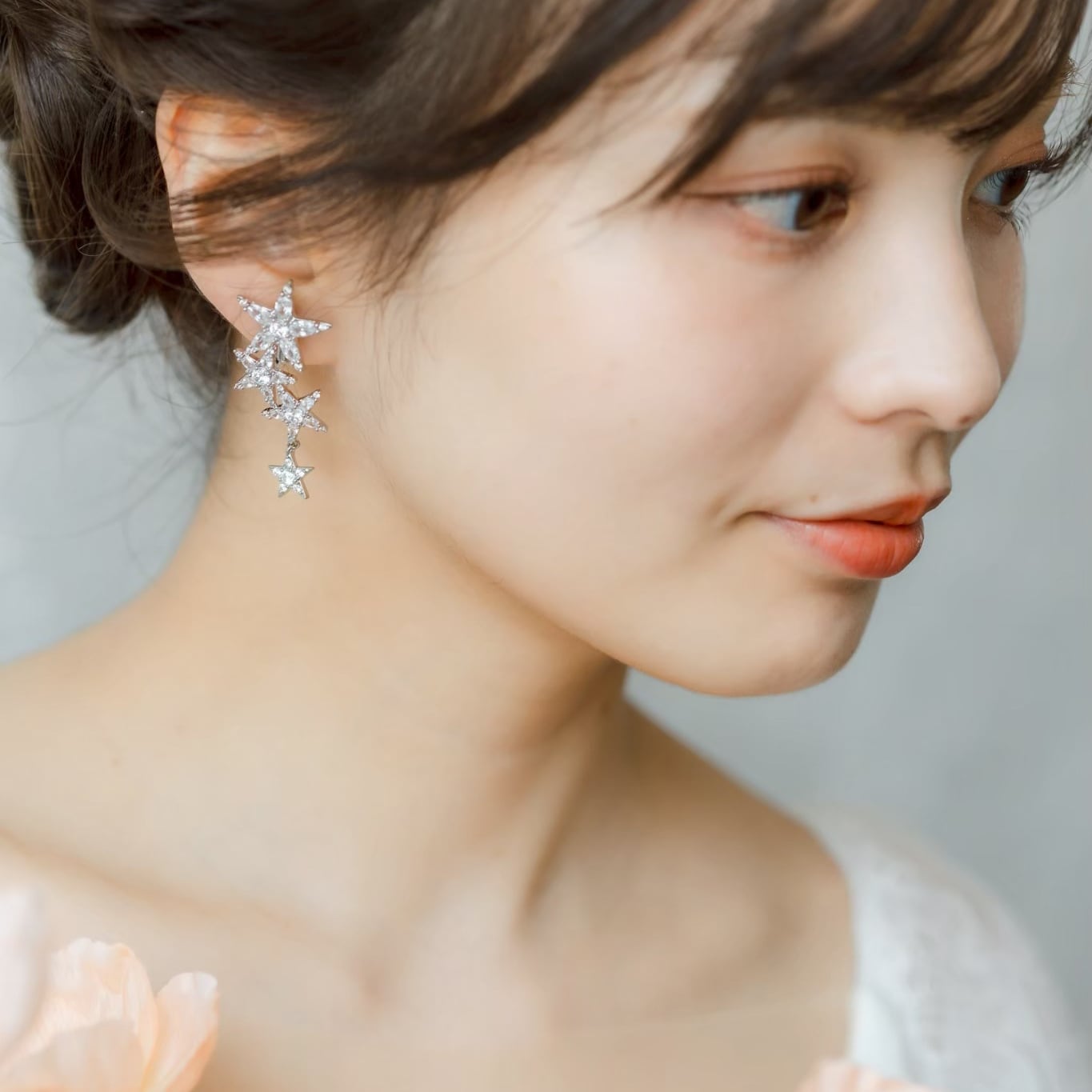 y4-pi90 y5-pi91【ピアス】ブライダル ピアス 星 スター シルバー