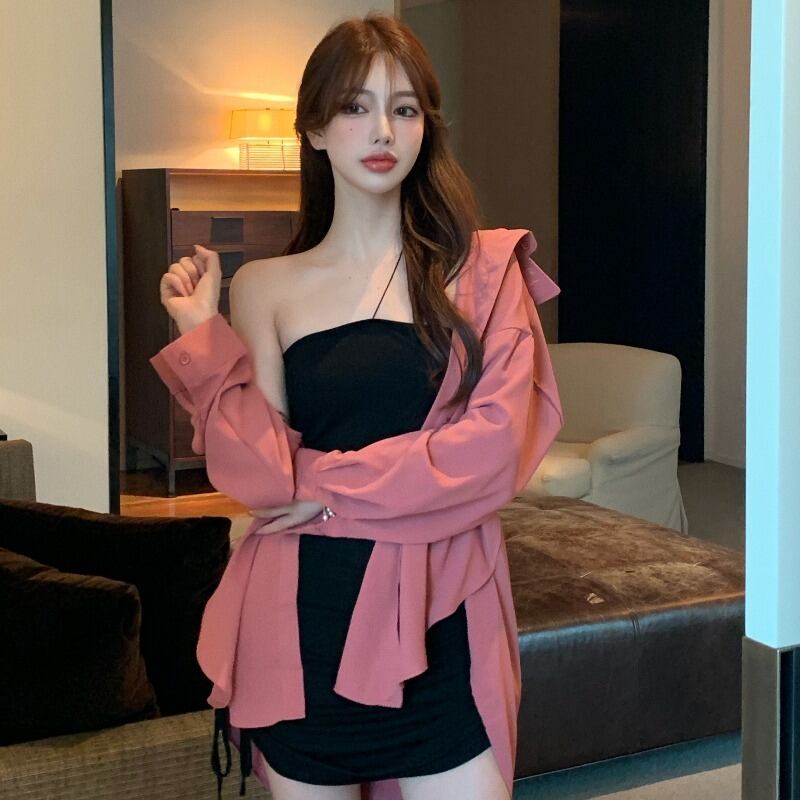 シャツ ジャケット レディースサマー薄手カーディガンルーズロング長袖スリーブトップス 夏物 YY-ファッション59701484423