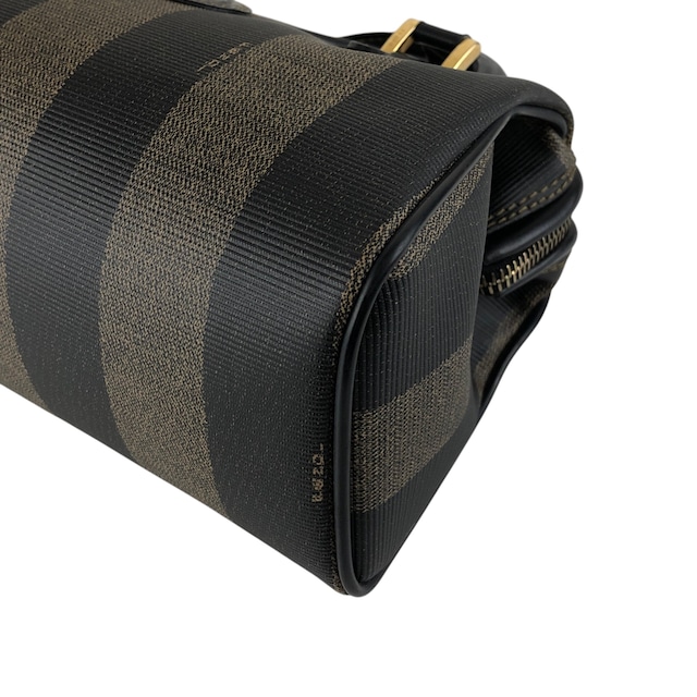 FENDI フェンディ ペカン ショルダーバッグ ブラック PVCレザー 2way ミニボストン vintage ヴィンテージ オールド jy5pns