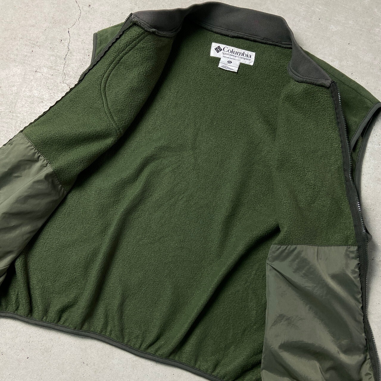 00年代 Columbia コロンビア フリースベスト メンズ2XL 古着 