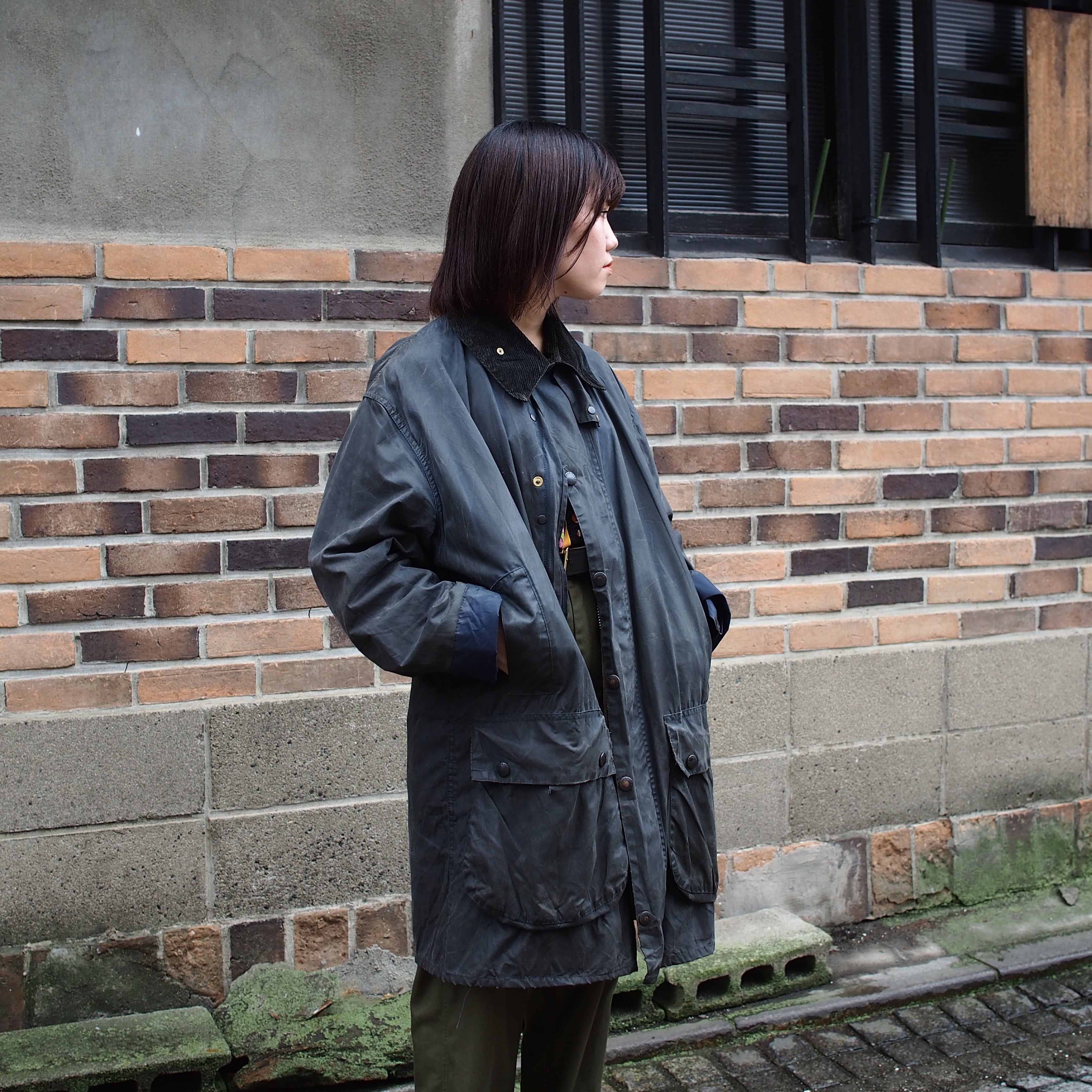 UK 's Vintage Barbour “BORDER” Size  バブアー ボーダー