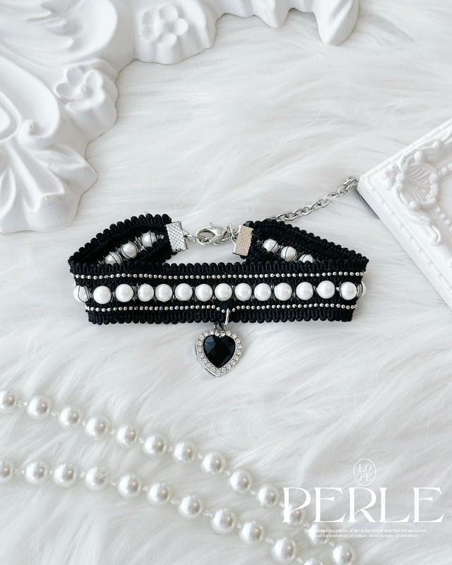 Black pearl heart スタイ♡