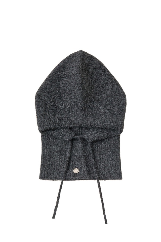 [DEINET] HAIRY WOOL BALACLAVA IN CHARCOAL 正規品 韓国ブランド 韓国通販 韓国代行 韓国ファッション デイネット ダイニット 日本 店舗