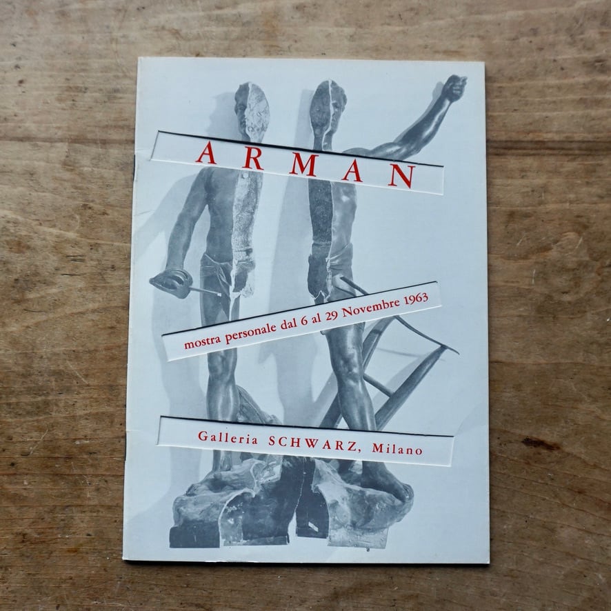【絶版洋古書】Arman  アルマン  Galleria Schwarz, Milano, 1963　[310195530]