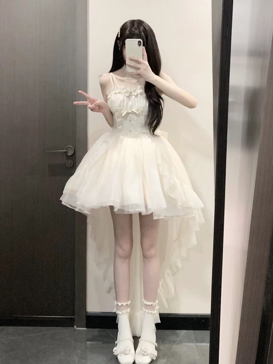 チュールボウタイフィッシュテールワンピース LIZLISA リズリサ
