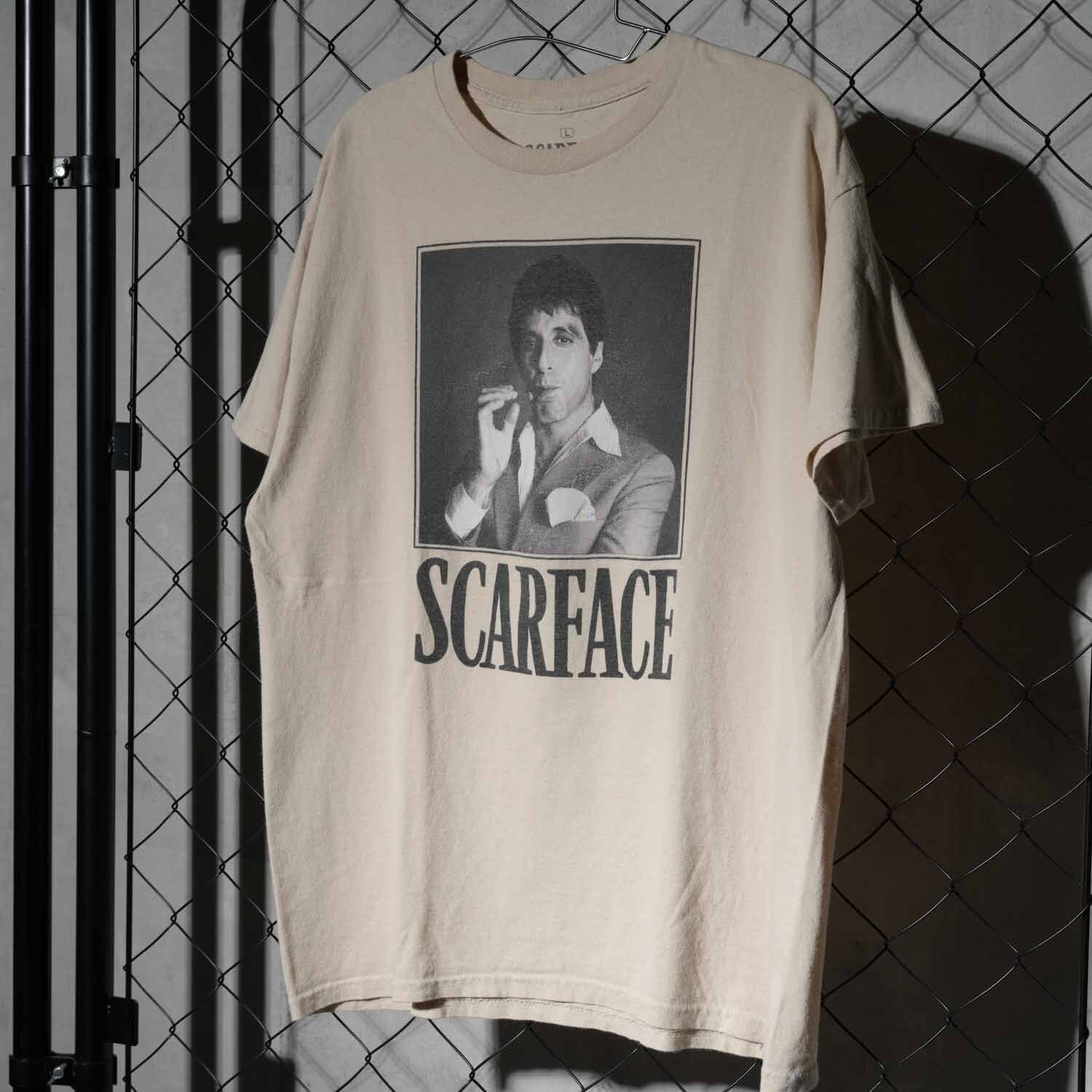 スカーフェイス SCARFACE Tシャツ ムービーtee Lサイズ ベージュ 映画