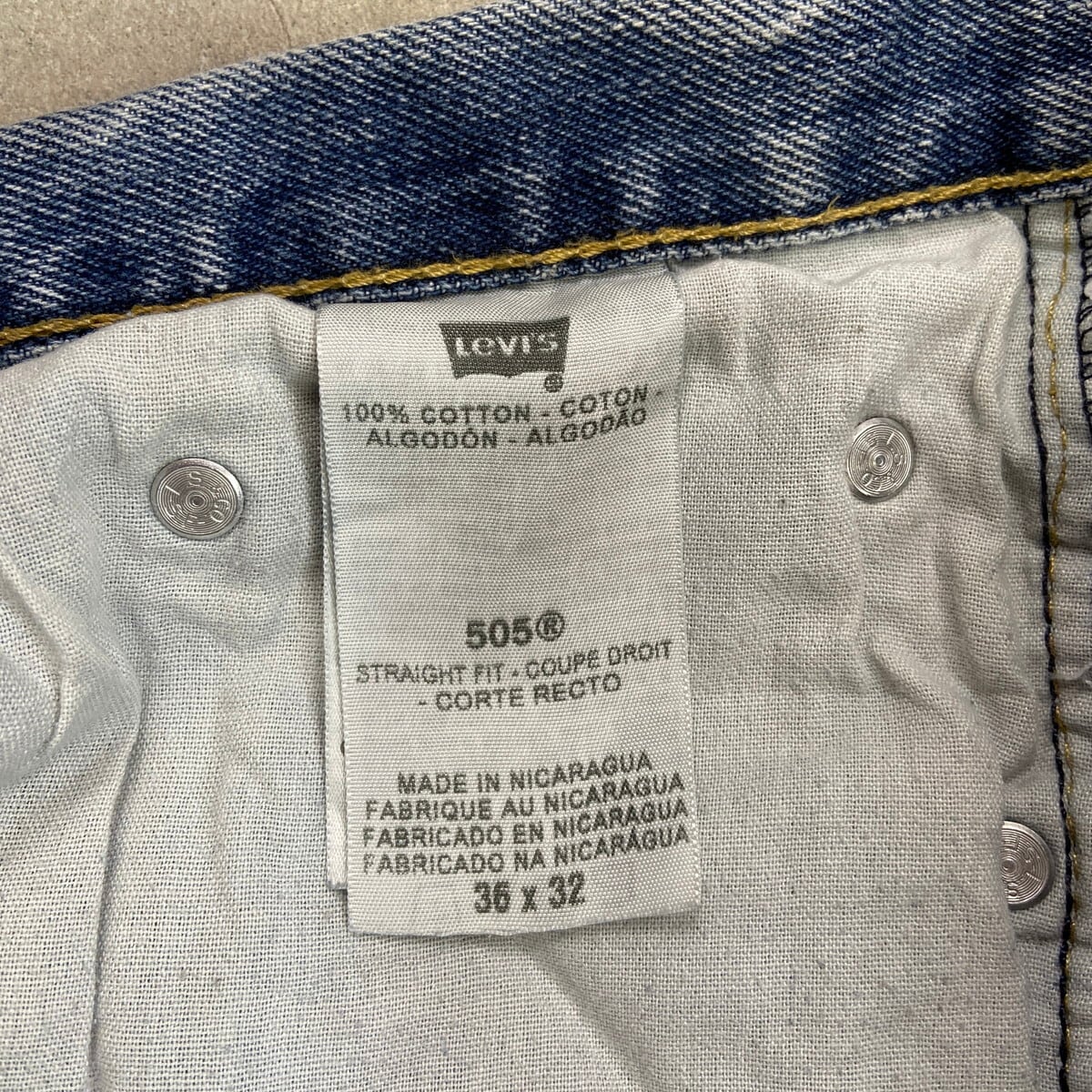 Levi's リーバイス 505 デニムパンツ ストレートテーパード メンズW36
