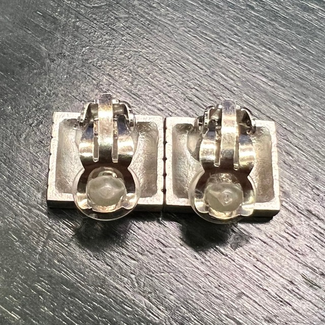 CHANEL Vintage earrings シャネル ヴィンテージ イヤリング スクエア 