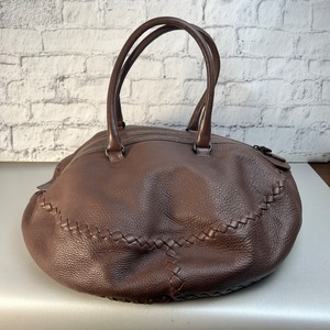 BOTTEGA VENETA ボッテガイントレチャート  ハンドバッグ ブラウン A-9441