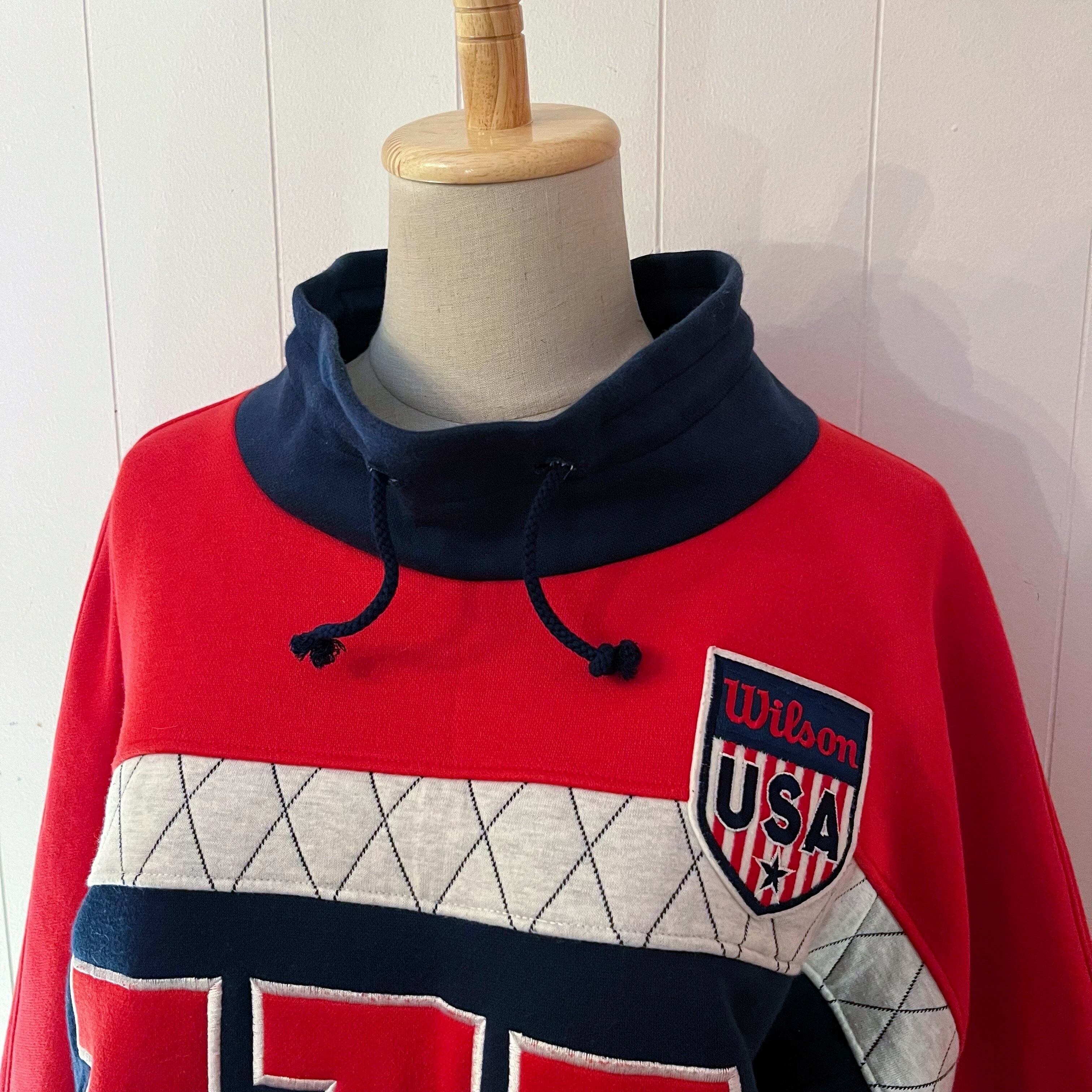 wilson / red navy high neck sweat