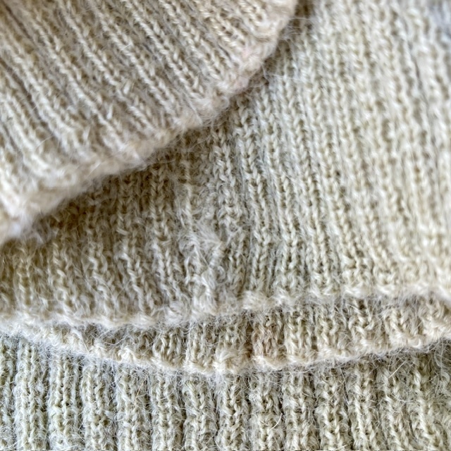 LEMMERMAYER カーディガン 60s〜70s アルパカ100% クリーム オーストリア製 ヴィンテージ古着 画像9