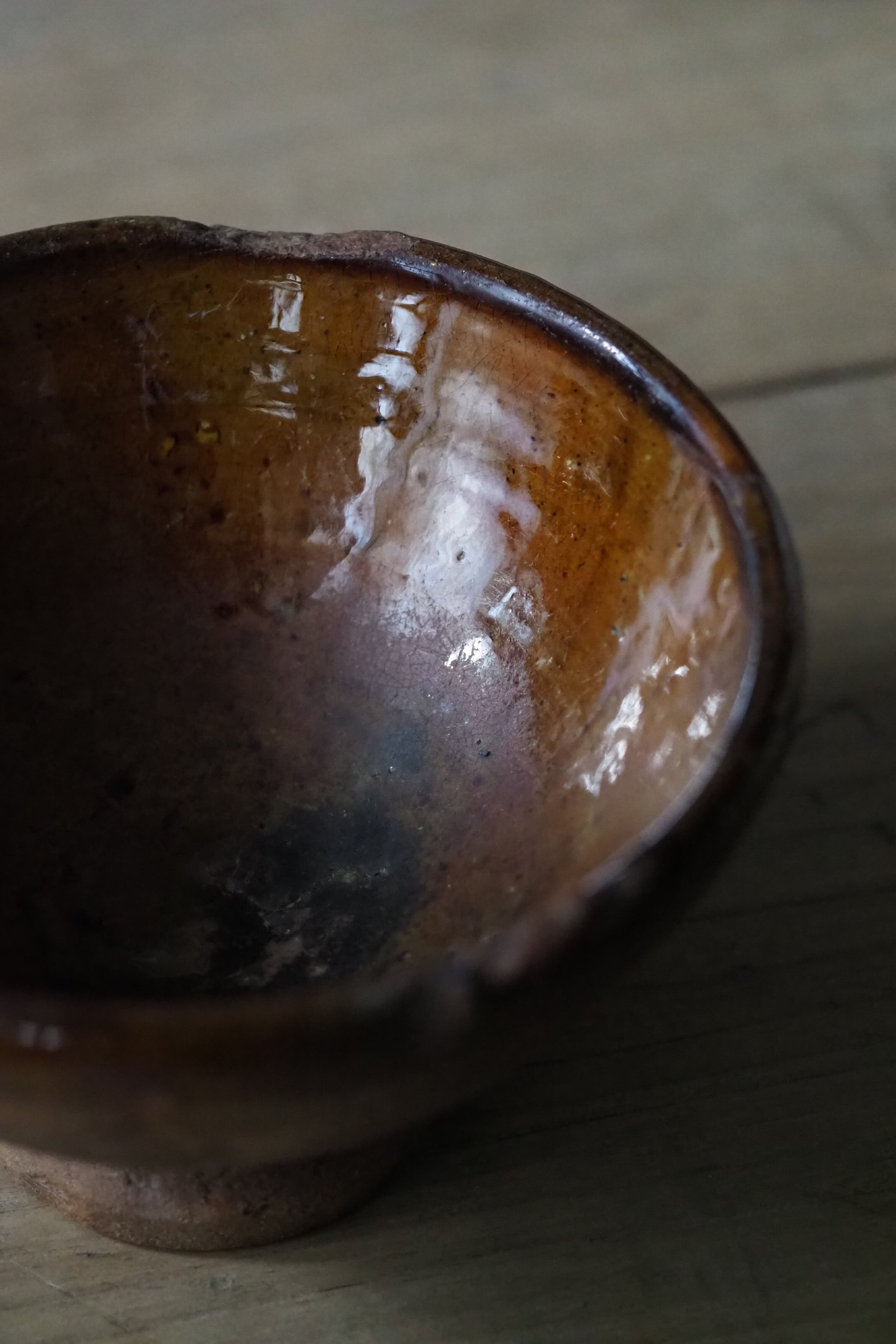 南仏の飴色陶器ボウル-antique pottery bowl | アンティーク