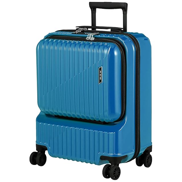 エース] スーツケース 双輪キャスター キャリーケース クレスタ ブルー