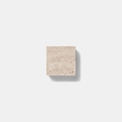 MARBLE DISPLAY CUBE - Roman Travertine × Small