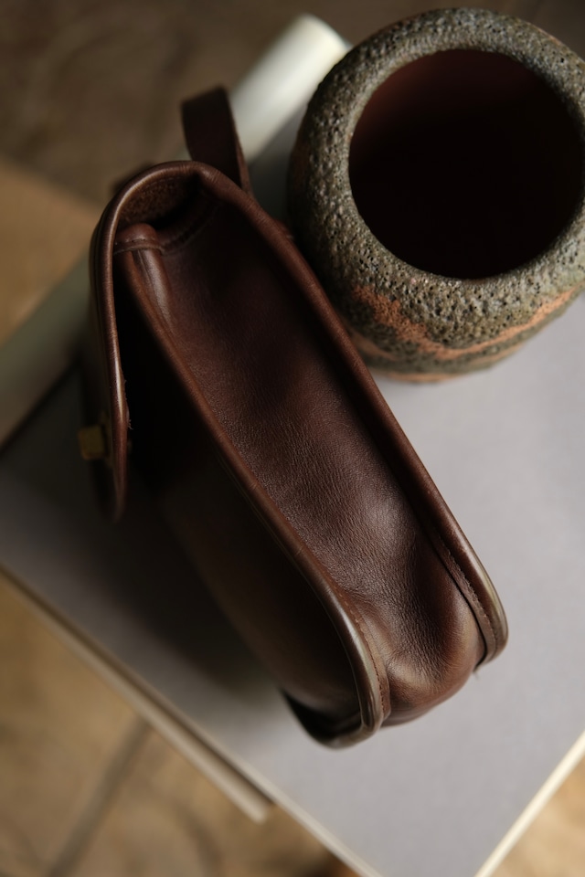 Utah/80-90’s “OLD COACH” glove leather turn lock shoulder bag