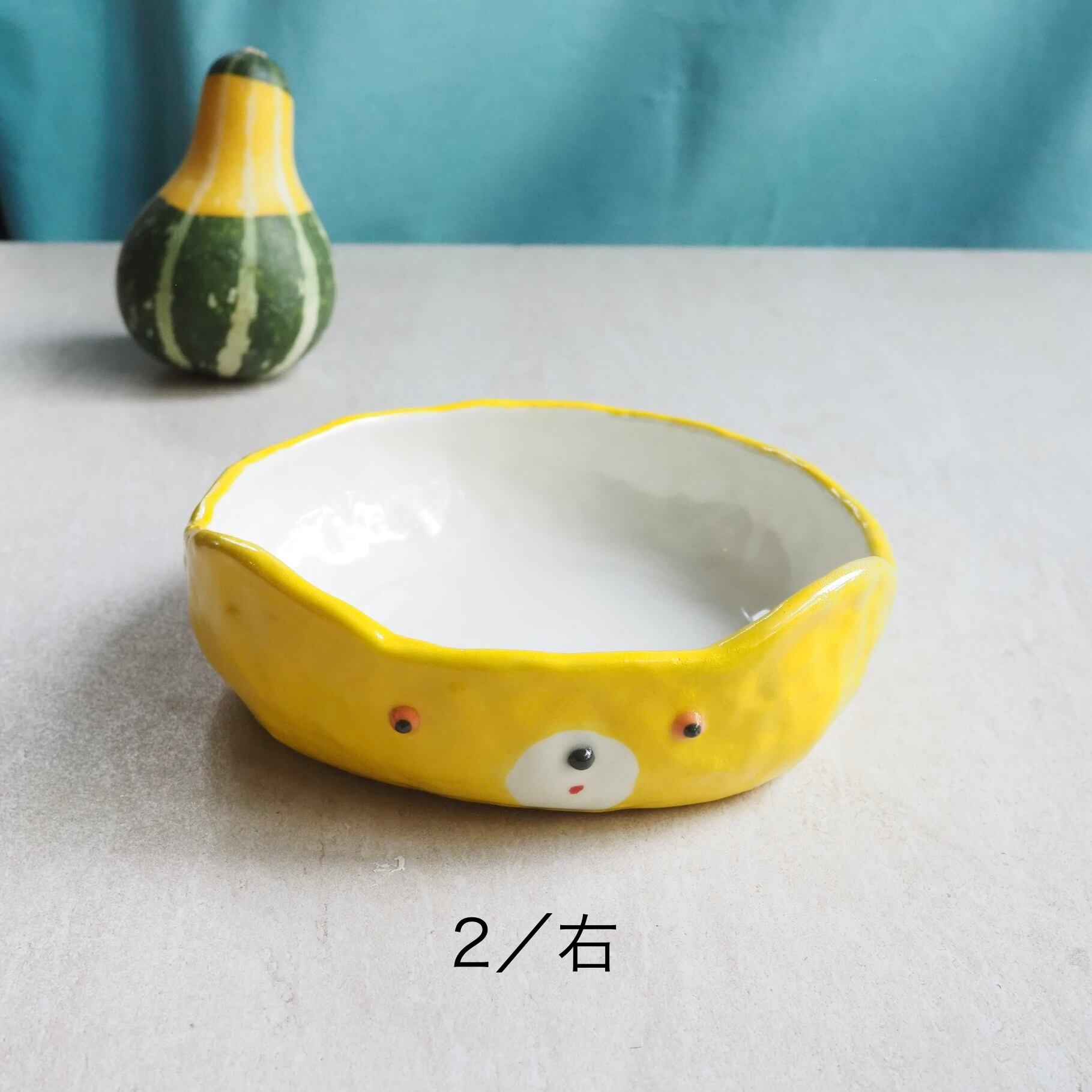 増田 光/くま浅鉢 イエロー
