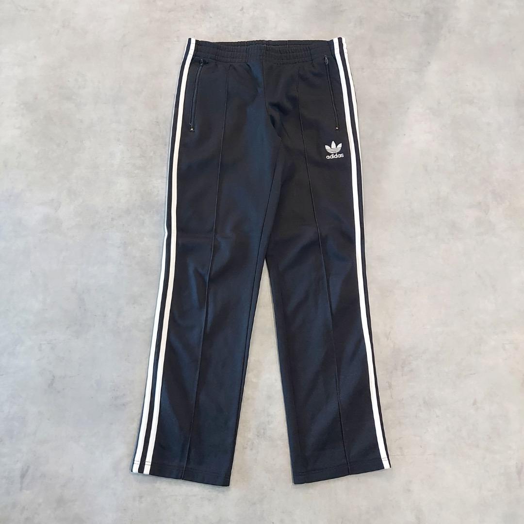 adidas アディダス トラックパンツ トレフォイル 刺繍 L 黒 17864 | fuufu