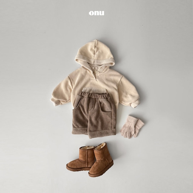 set up着用可能♡【 即納 】2025 AW 冬新作 ONU オヌ 2色展開 ブラッシュパンツ