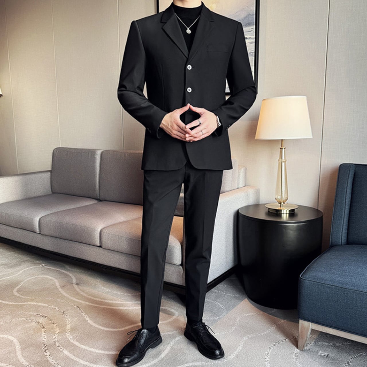 スタイリッシュ ツーピース スーツ 1色 11284