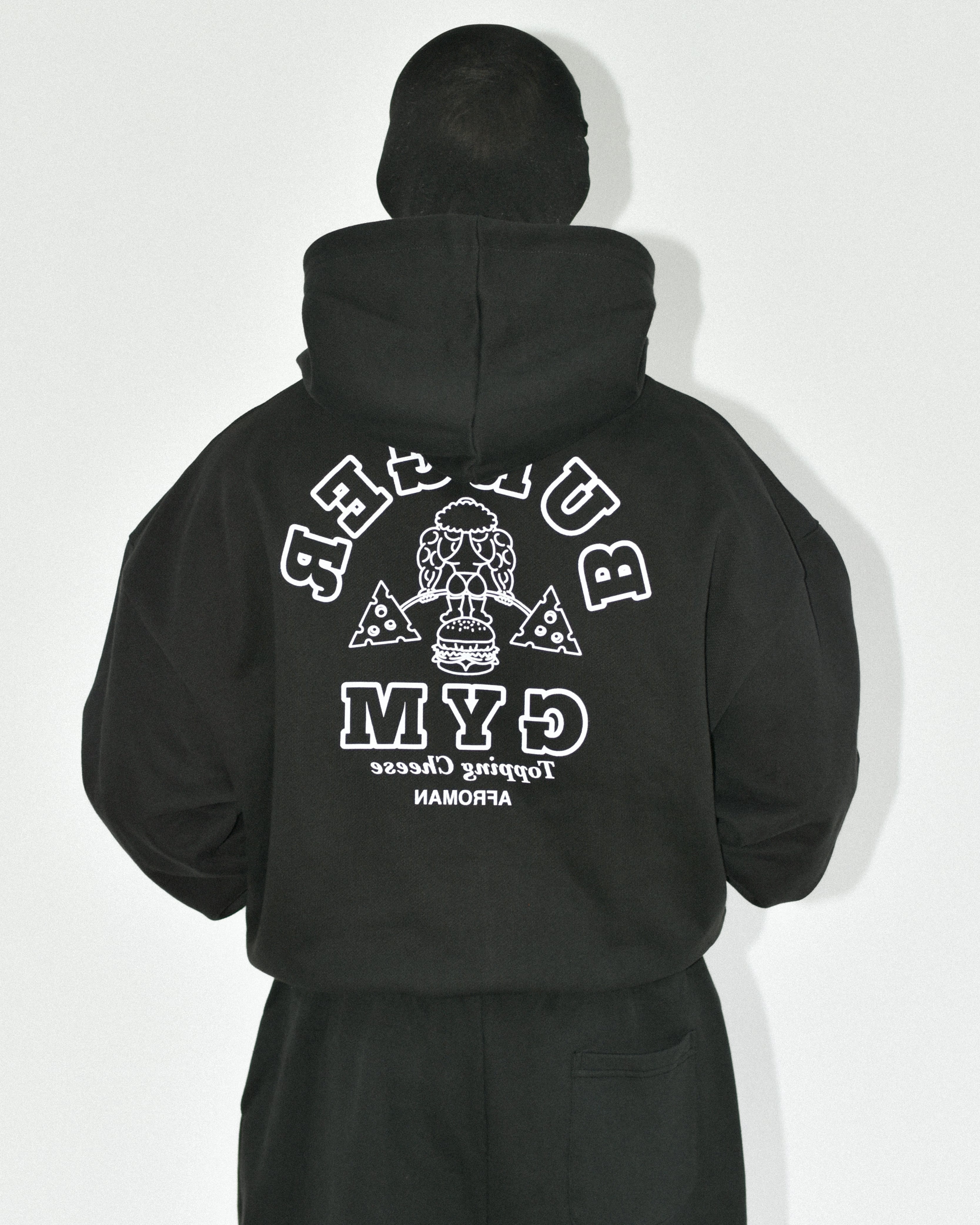 バーガージムジップパーカー ブラック | JACKPOT MARKET