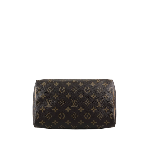 LOUIS VUITTON ルイヴィトン スピーディ25 モノグラム ハンドバッグ ブラウン レザー vintage ヴィンテージ オールド vbsmgd