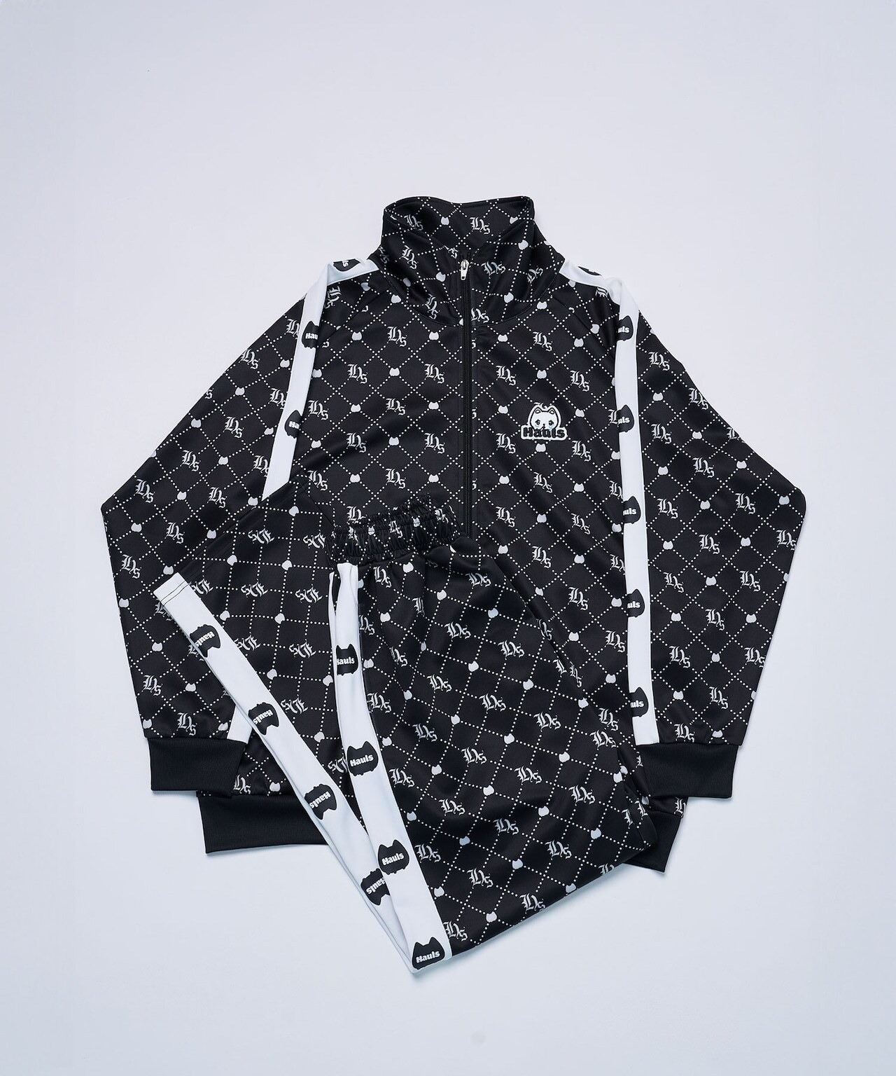 にゃめんにゃ！モノグラムネ申おジャージ（ブラック）