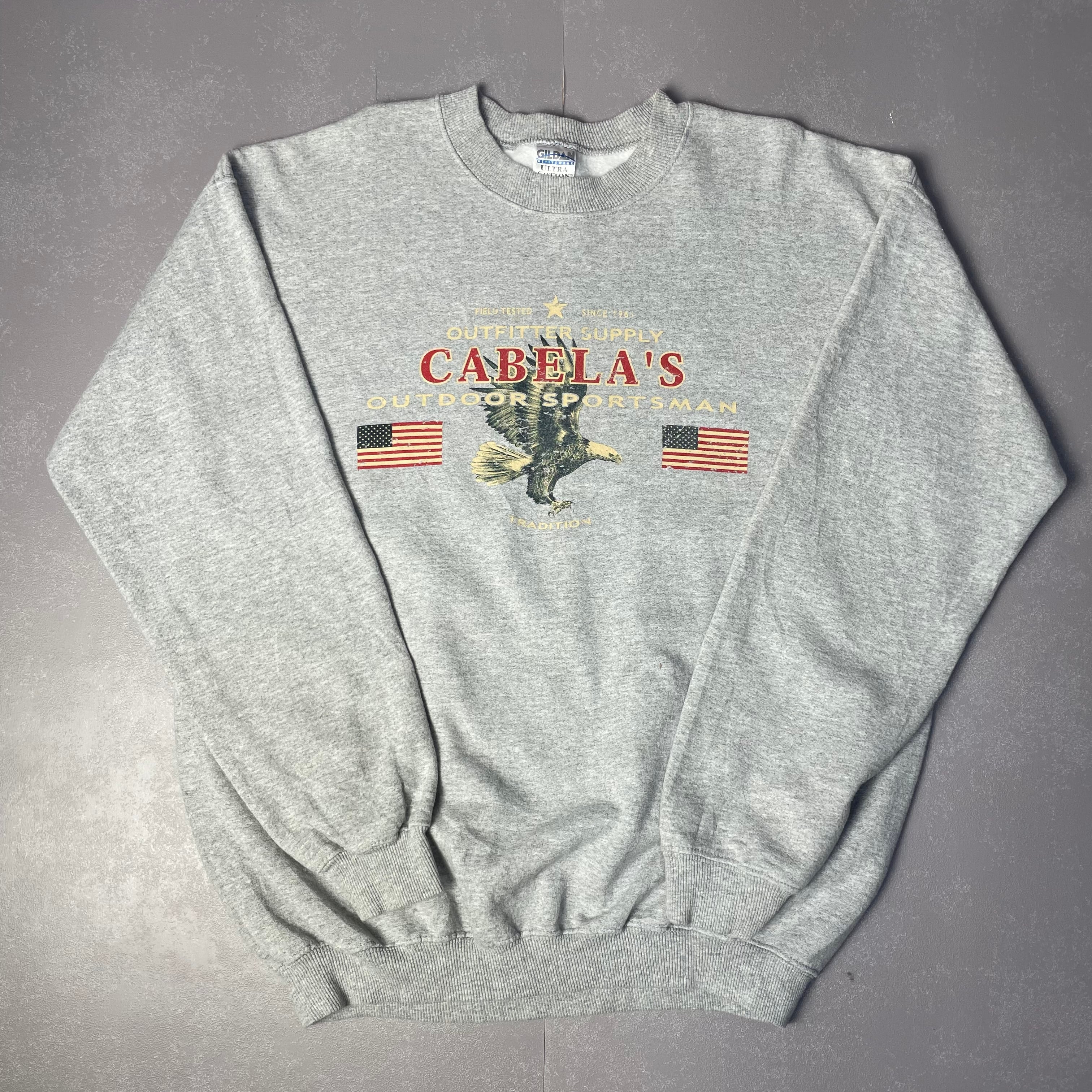 90年代 ビンテージ GILDAN ギルダン スウェットシャツ トレーナー メンズL グレー 灰色 古着 【スウェット】