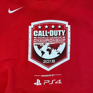 【NIKE】PS4 eスポーツ CALL OF DUTY コールオブデューティ スウェットパーカー ナイキ 刺繍ロゴ us古着