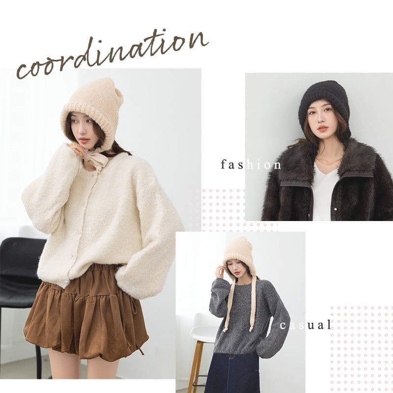 メール便】リボンバラクラバ／hat290 | DAY CLOSET｜ レディースウェア