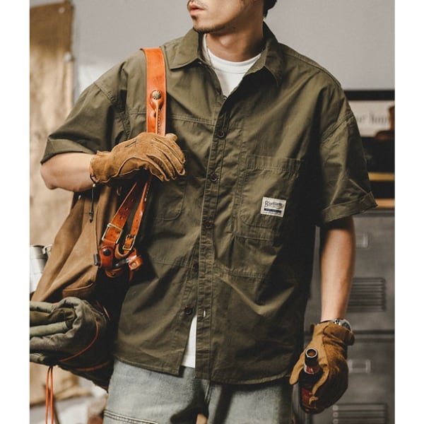 Front poket design shirt P429