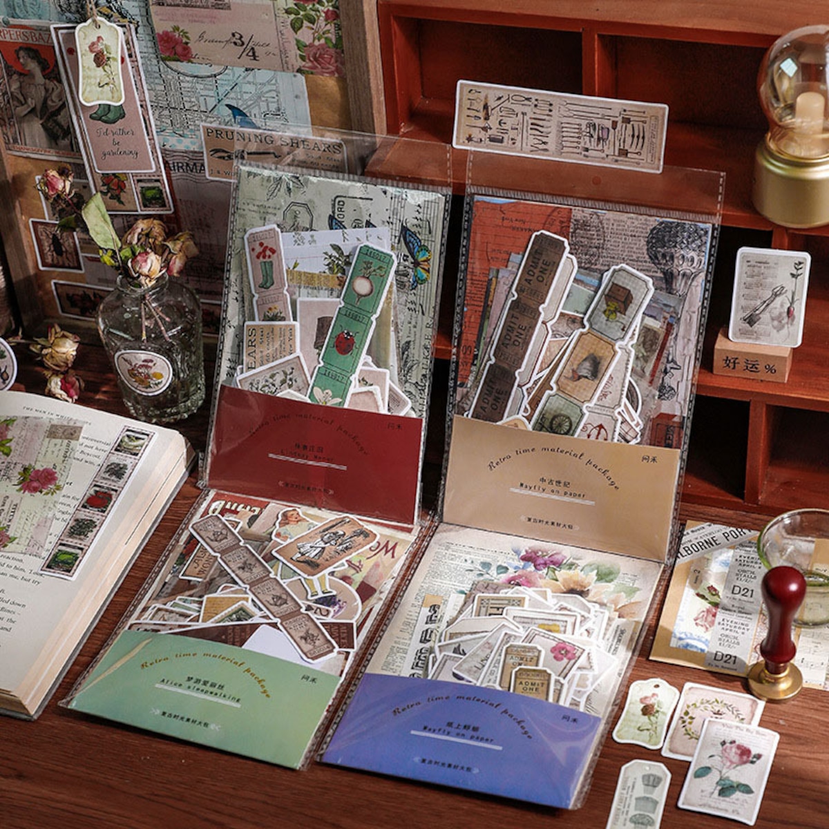 コラージュ素材詰め合わせ90枚セット Sunny Sunday Online Shop